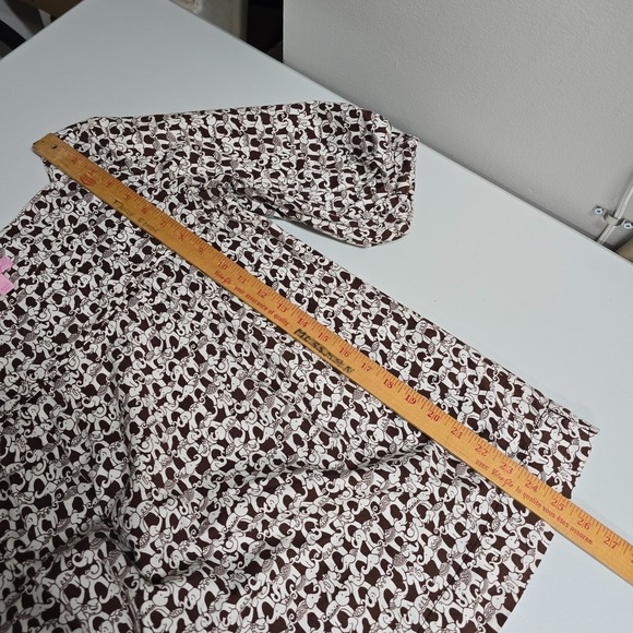 Lilly Pulitzer Top Women's Elephant Print Brown White Size 6 - Picture 13 of 14